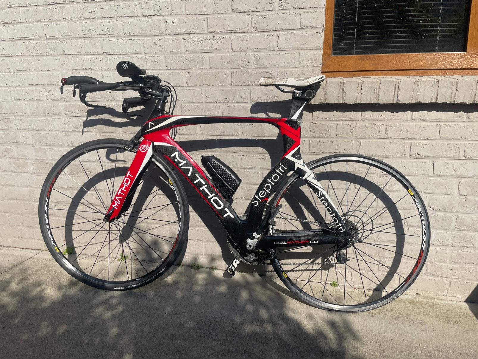 Vélo contre-la-montre / triathlon Mathot carbone,révisé, Fietsen en Brommers, Overige merken, 28 inch, Gebruikt, Carbon