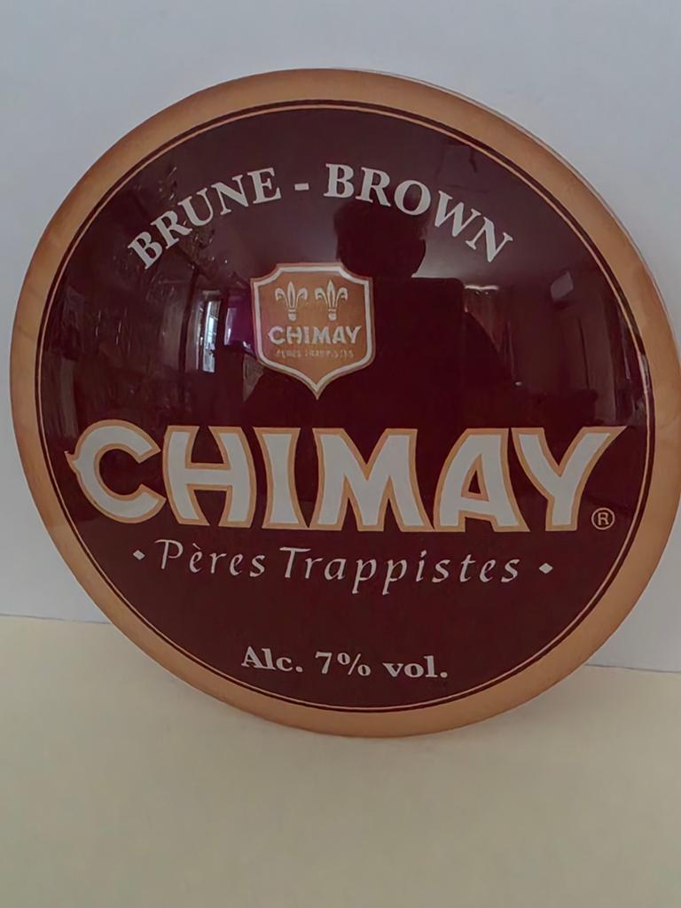 Superbe  macaron Chimay  Brune, Collections, Enlèvement ou Envoi