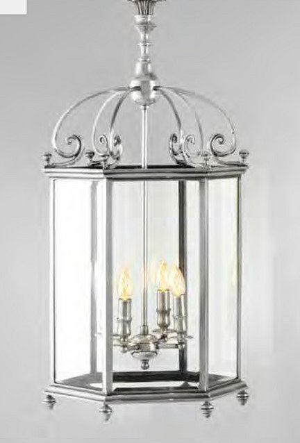 Nieuwe Hanglamp luchter lantaarn XL Eichholtz Lamp flamant, Ophalen, Overige stijlen, Nieuw, Metaal
