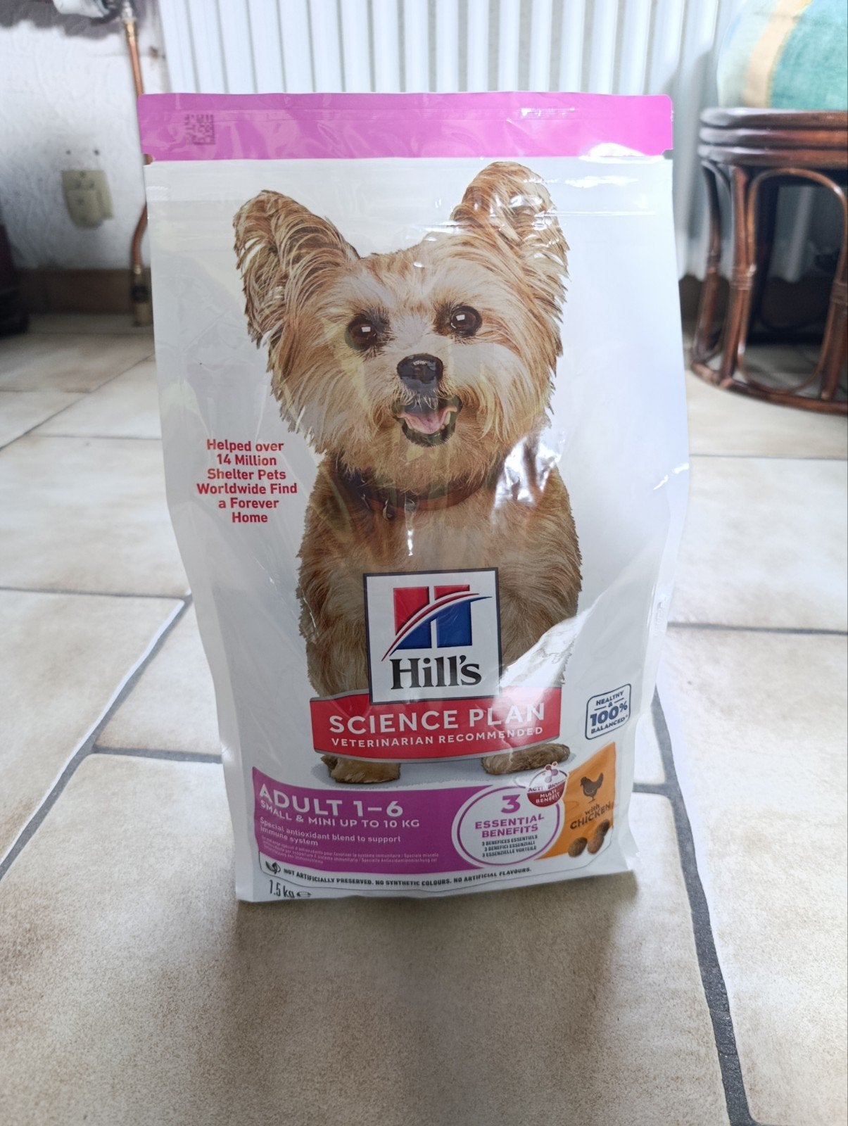 croquettes hill's pour petit chien adulte, au poulet, neuf, Animaux & Accessoires, Enlèvement, Chien