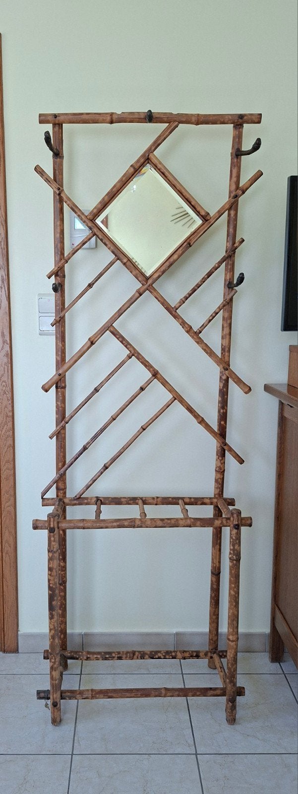 Porte manteau en bambou art déco, Enlèvement
