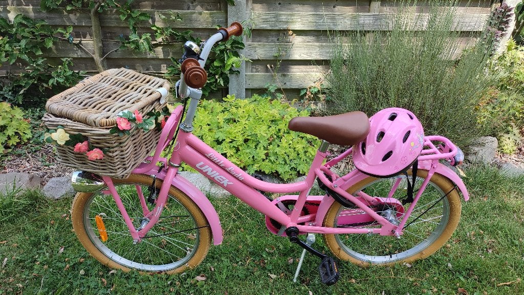 Meisjesfiets roze 20 inch, Frein à rétropédalage, Uniek, Comme neuf, 20 pouces