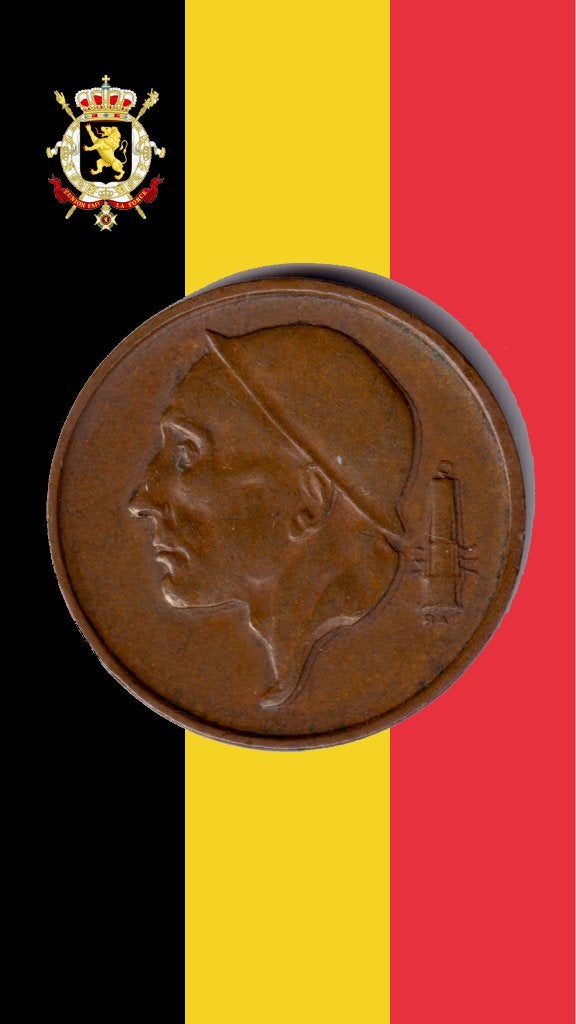 VARIANT: 50 cent 1959 FR (dubbel hoofd & lamp) - Boudewijn I, Verzenden, Losse munt
