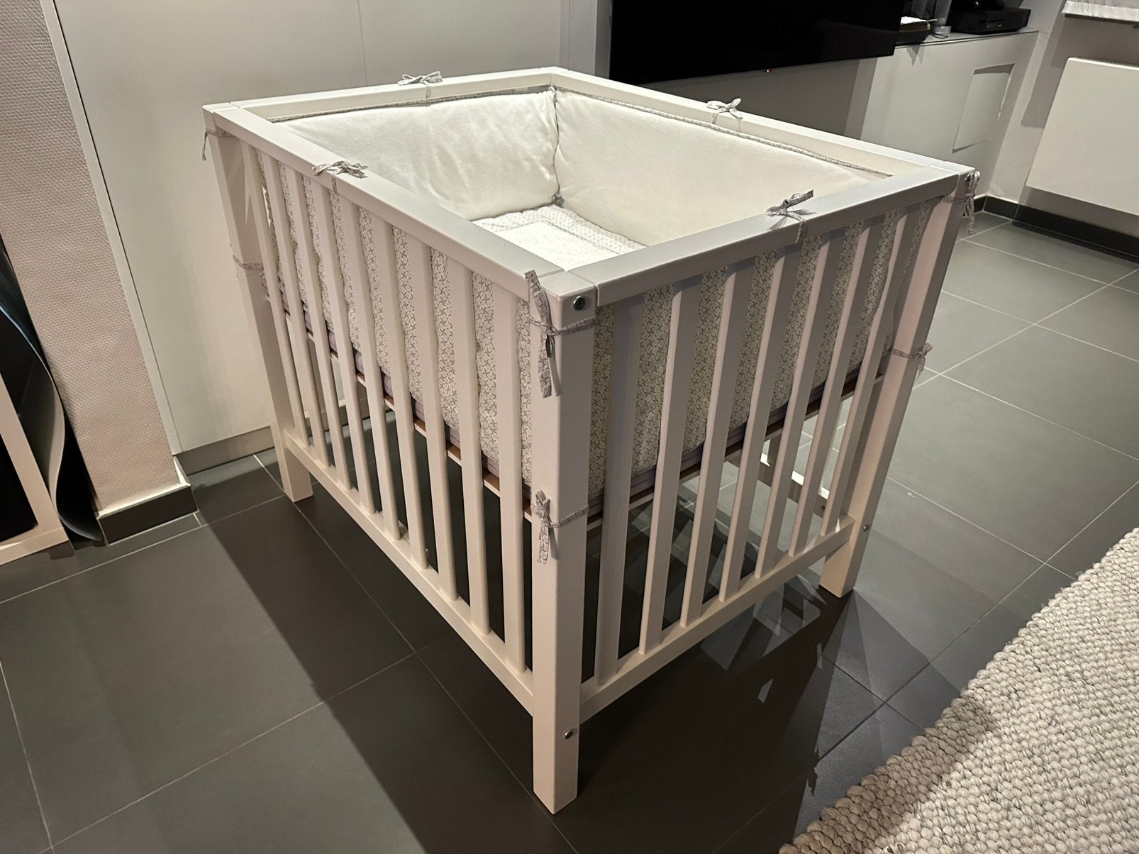 Parc pour bébés avec matelas et housse complète, Enlèvement, Utilisé