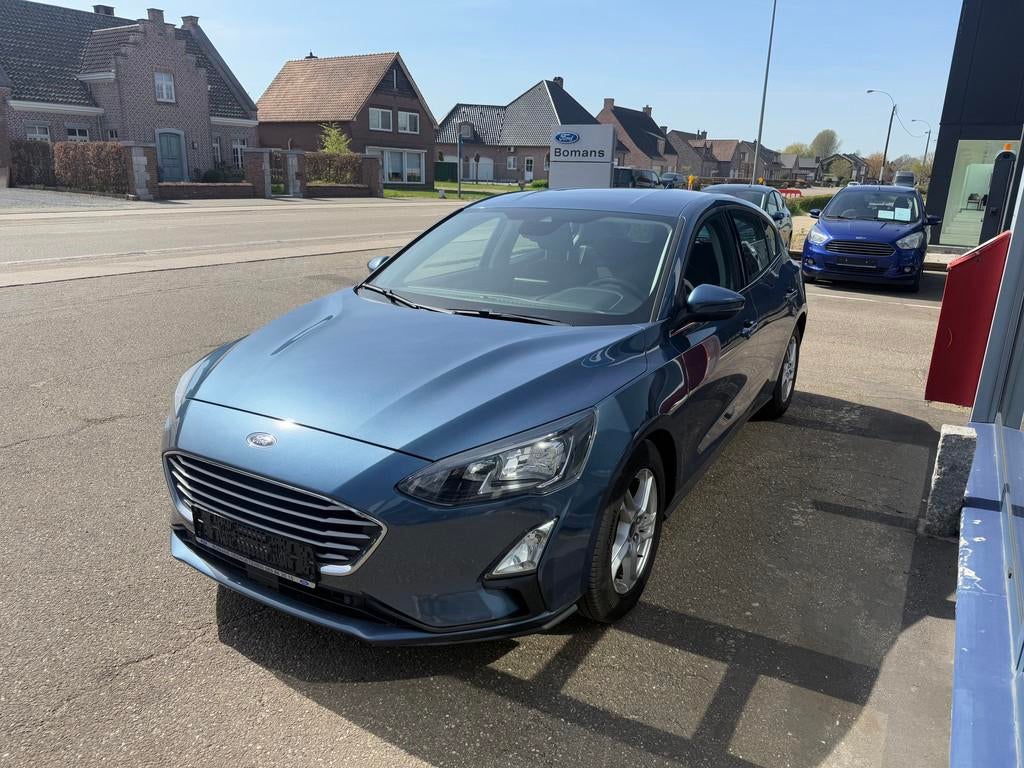Ford Focus Connected 5D 1.0I MHEV 125PK M6, Stof, Gebruikt, Blauw, 5 deurs