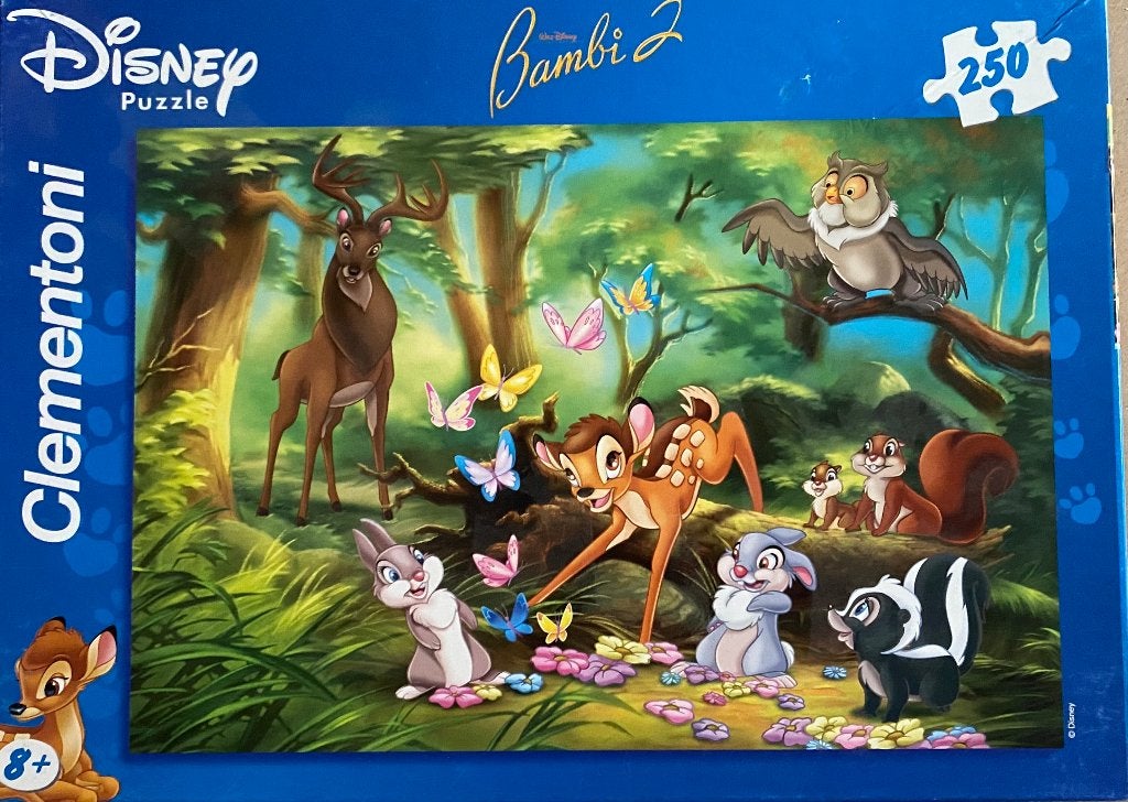 Puzzel "Bambi" van Clementoni (250 stuks), Ophalen of Verzenden, Gebruikt