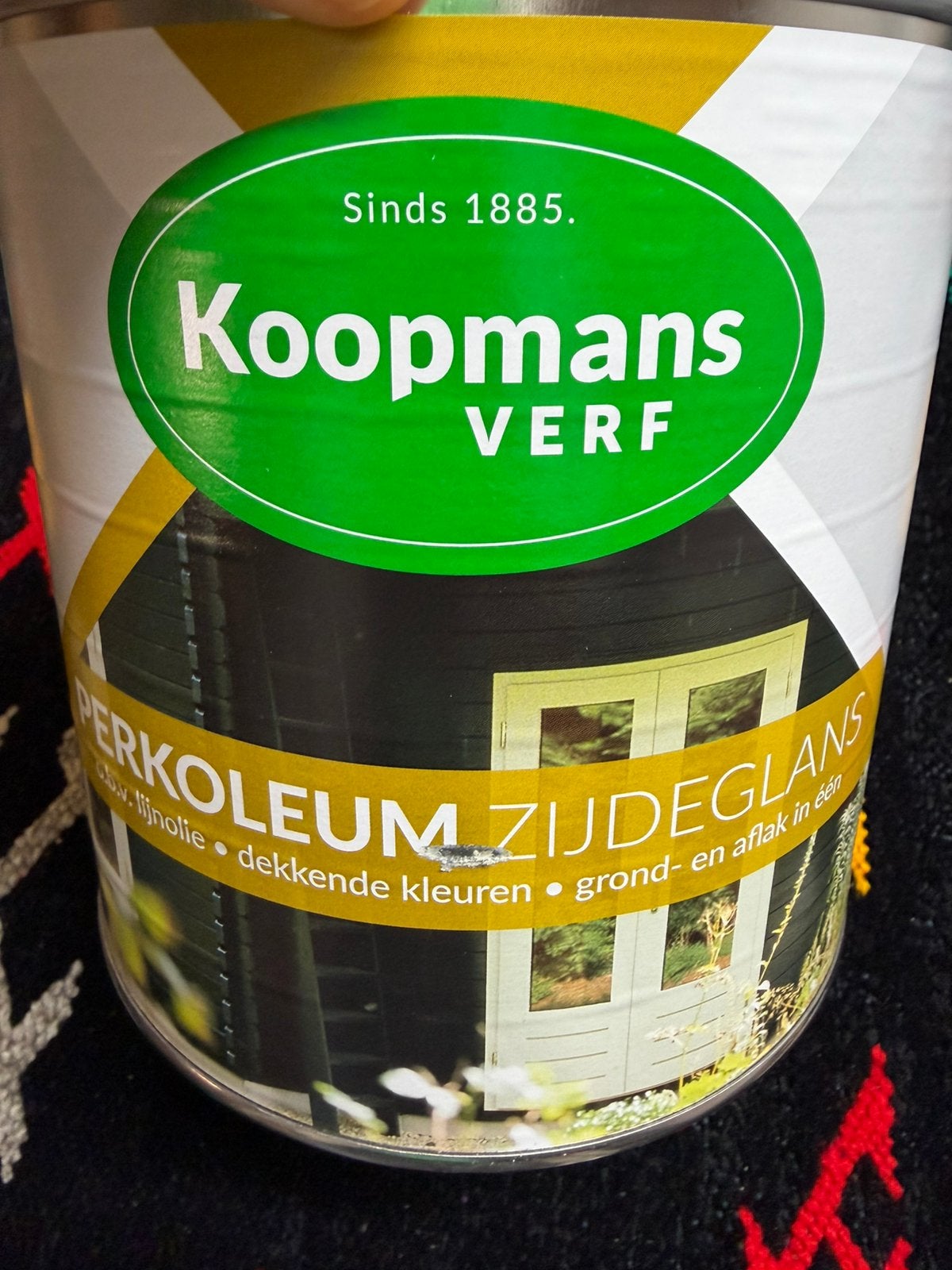 Koopmans perkoleum dekkende donkergroene beits 2,5liter, Bricolage & Construction, Peinture, Vernis & Laque, Neuf, Moins de 5 litres
