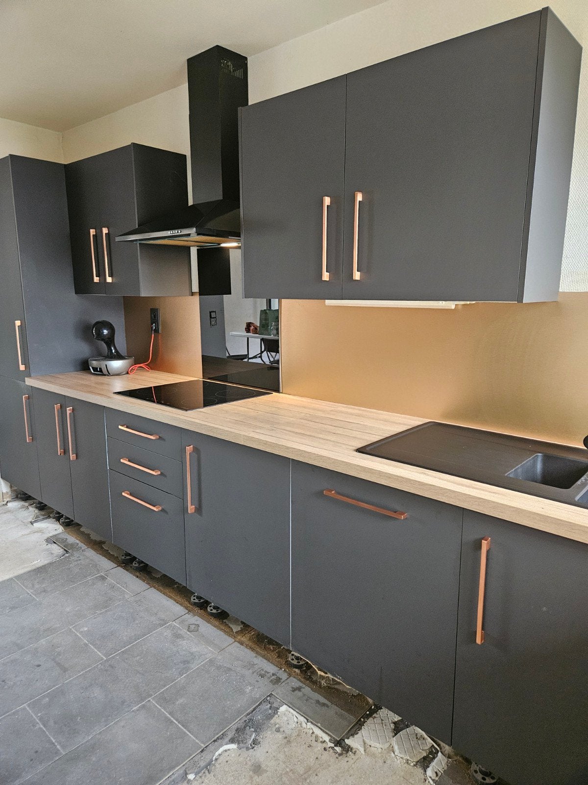 Uitgeruste keuken, Huis en Inrichting, Zwart