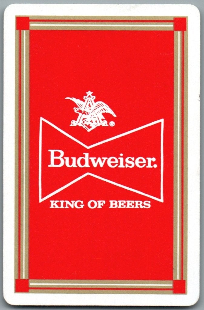 speelkaart - LK16322 - Budweiser, Verzamelen, Ophalen of Verzenden, Zo goed als nieuw, Speelkaart(en)