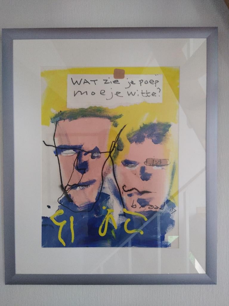 Origineel schilderij Herman Brood, Antiek en Kunst, Ophalen