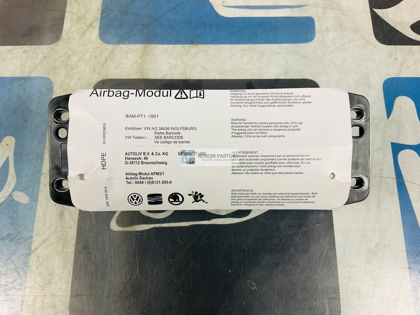 Passagier Airbag Audi A1 8XT 8XA 2010-2019 Dash Board Airbag, Gebruikt, -, -, 6 maanden garantie