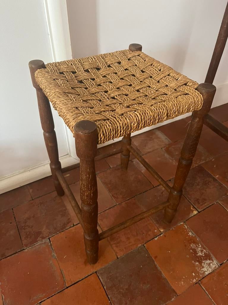 VINTAGE KRUK KRUKJE HOUT KOORD VIERKANT, Ophalen of Verzenden