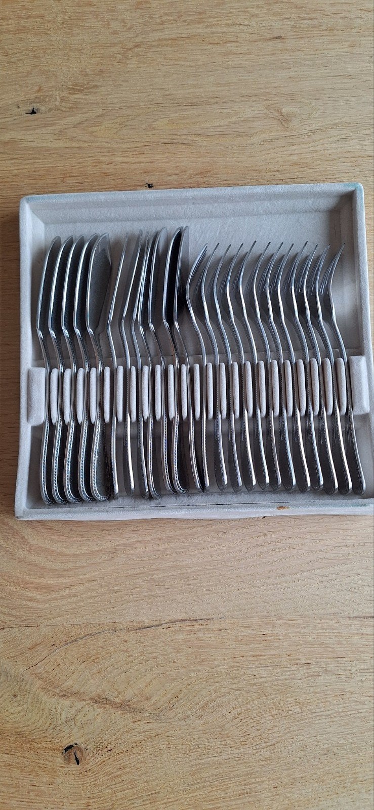 Visbestek 12 delig, Ophalen, Bestekset, Zo goed als nieuw, Inox of Chroom