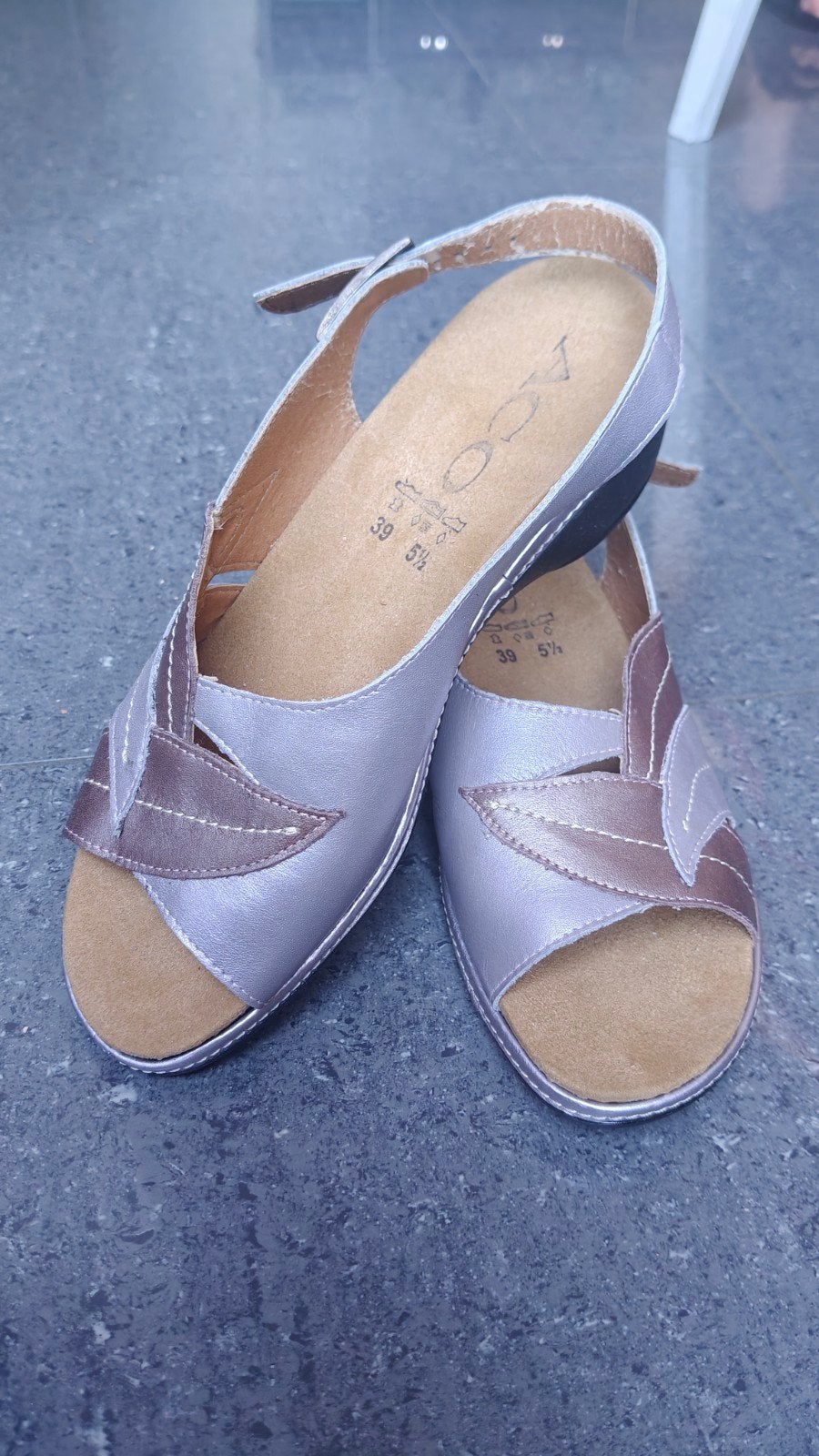 ACO Shoes leren sandalen, Ophalen of Verzenden, Grijs