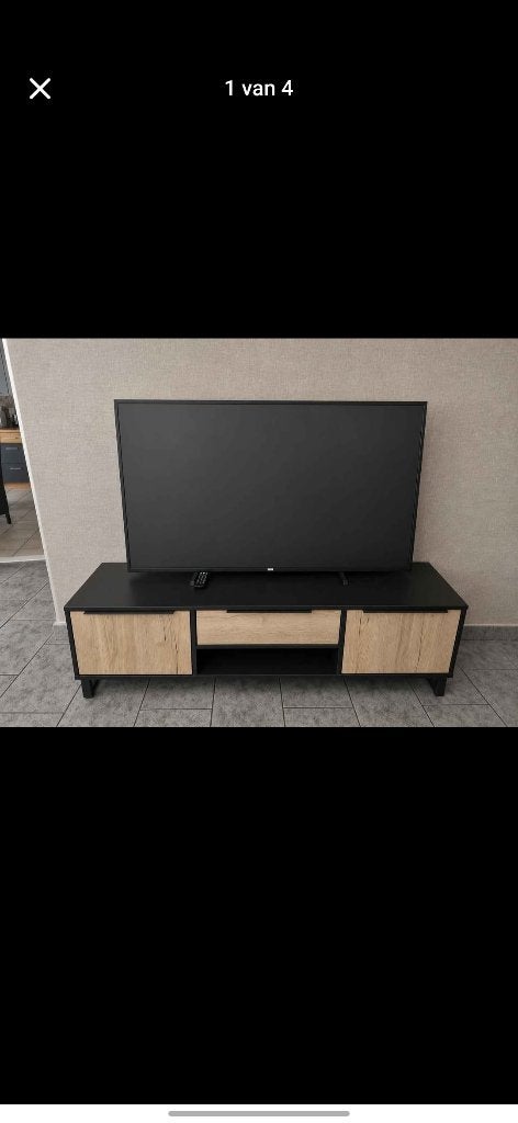 Eetkamer met 8 stoelen, dressoir, tv kast en salontafel, Ophalen, Gebruikt, 8 stoelen of meer