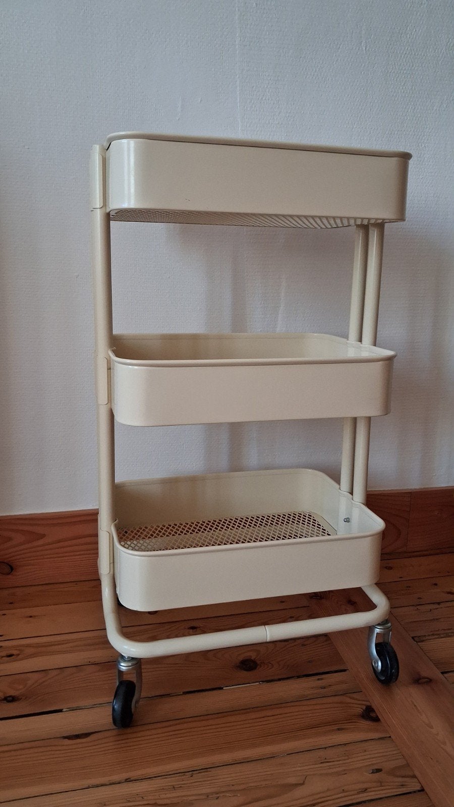 IKEA RÅSKOG roltafel, beige, Huis en Inrichting, Ophalen, Gebruikt, Trolley, Metaal