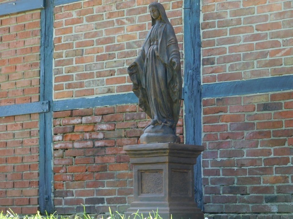 Grande statue de Mary Garden sur socle, 170 cm, pierre, Enlèvement ou Envoi, Pierre, Homme