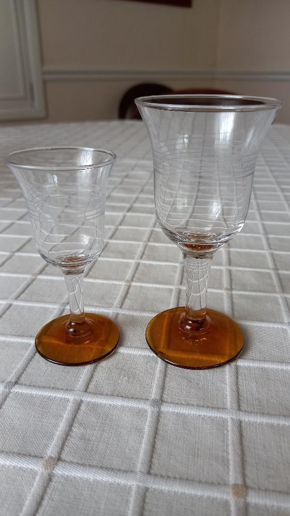 art deco likeurglaasjes antiek, Ophalen of Verzenden, Glas