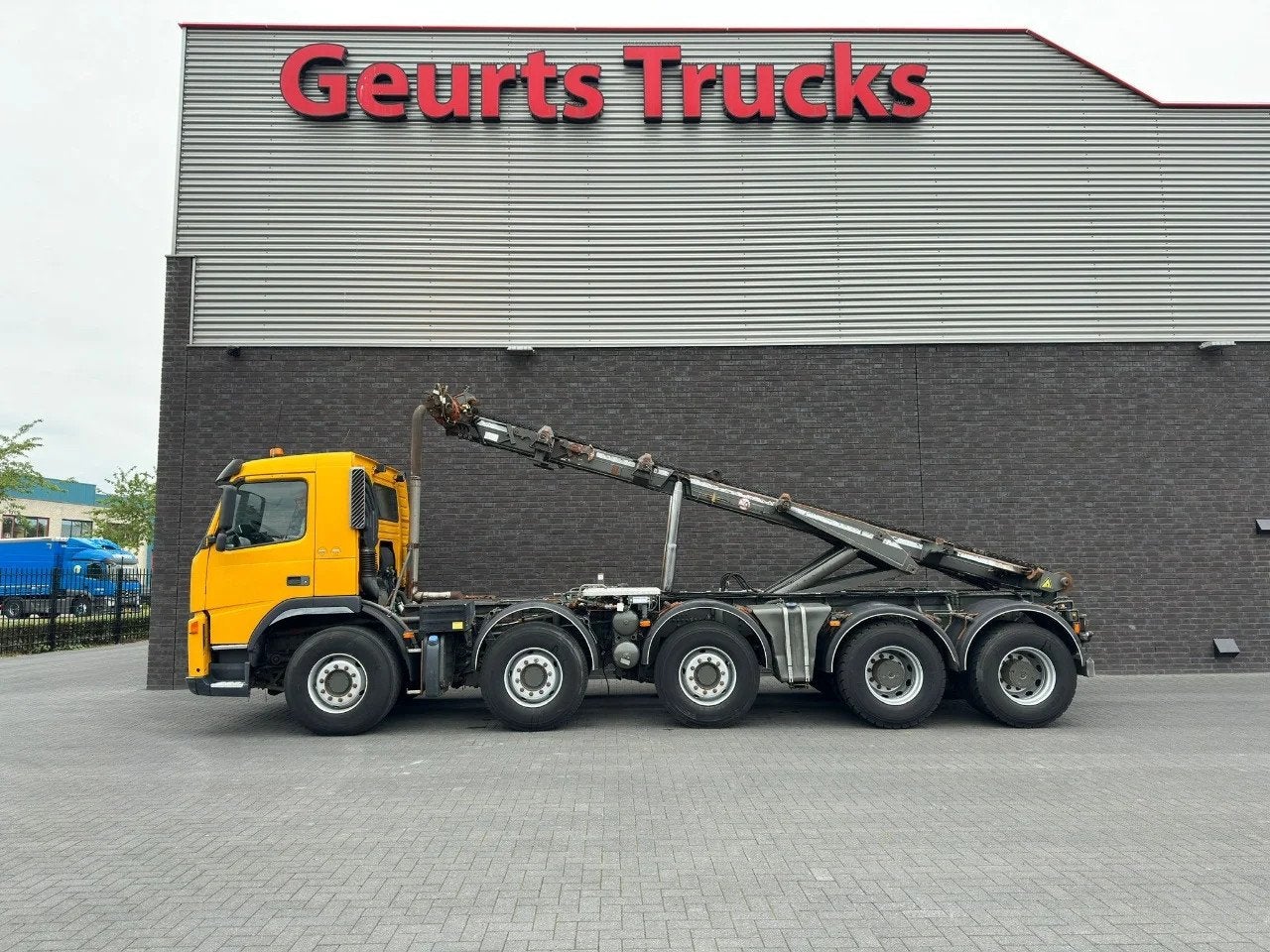Terberg FM 2850 10X4 KETTING/CHAIN/KETTENSYSTEM/CONTAINER, Autos, Camions, Euro 5, Achat, Jaune, Diesel