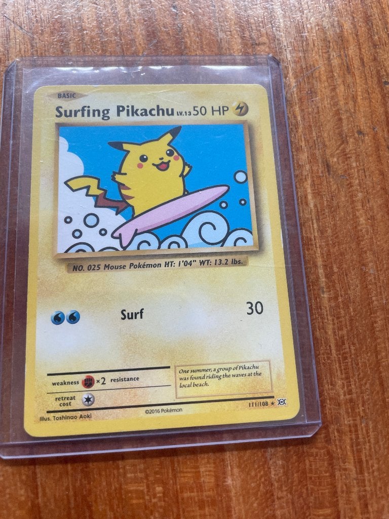 Surfing Pikachu, Ophalen, Zo goed als nieuw, Losse kaart