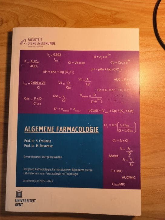Algemene farmacologie cursus, Ophalen