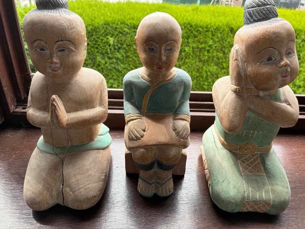 Budha beeldjes 3 stuks, Verzamelen, Ophalen of Verzenden, Zo goed als nieuw