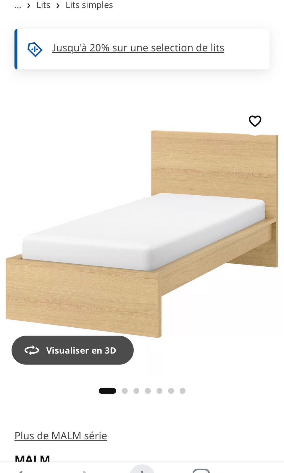 Malm IKEA 90x200 eenpersoonsbed als nieuw met boxspring, Ophalen, Zo goed als nieuw, Eenpersoons, 200 cm