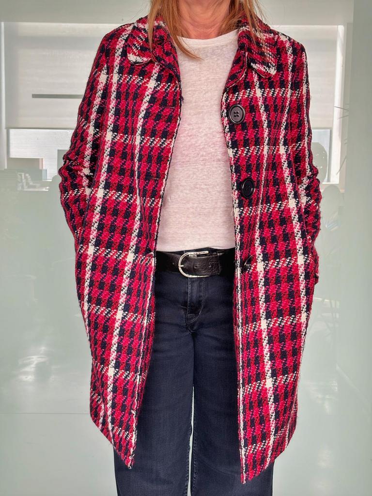 Dames jas Pinko, Kleding | Dames, Ophalen of Verzenden, Zo goed als nieuw, Maat 36 (S), Rood
