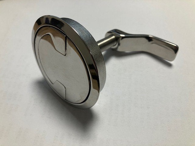 629. Luiksluiting 59mm zonder slot Rvs 9203B, Ophalen of Verzenden, Nieuw