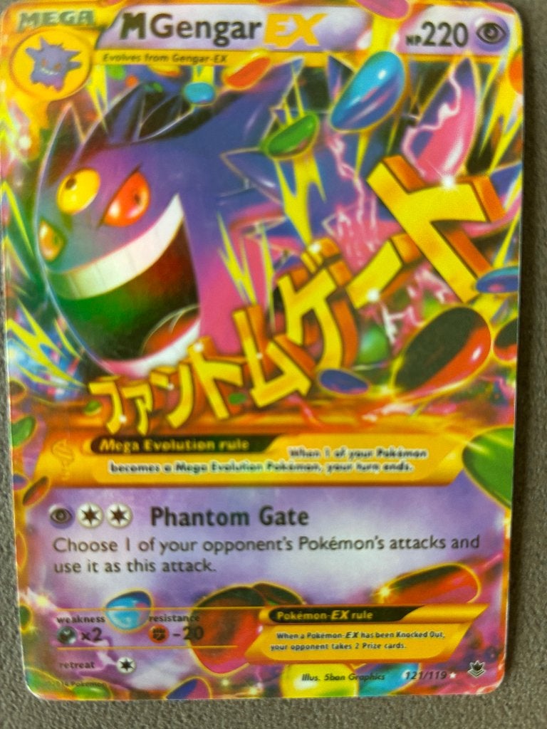 Pokemon M Gengar 220, Ophalen of Verzenden, Zo goed als nieuw, Losse kaart