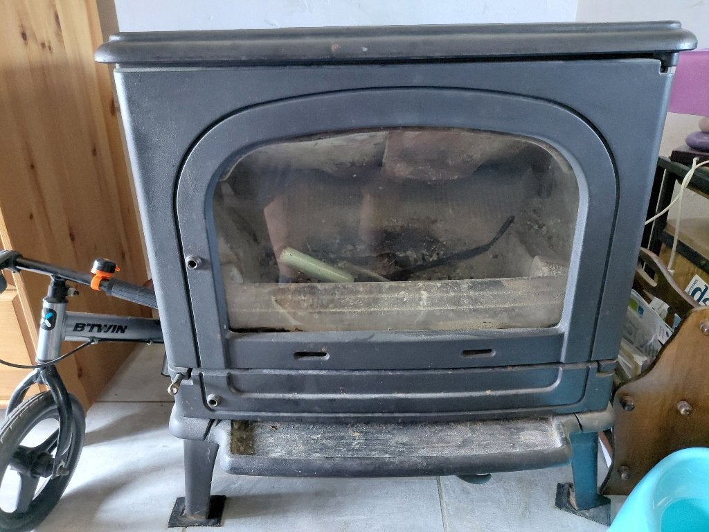 Poêle a bois, Maison & Meubles, Poêles, Enlèvement, Utilisé, Bois, Suspendu