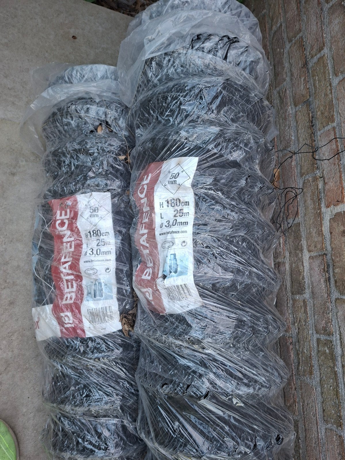 Omheiningsdraad 180cm zwart 25m rollen, Tuin en Terras, Ophalen, Nieuw, 20 meter of meer, Gaas