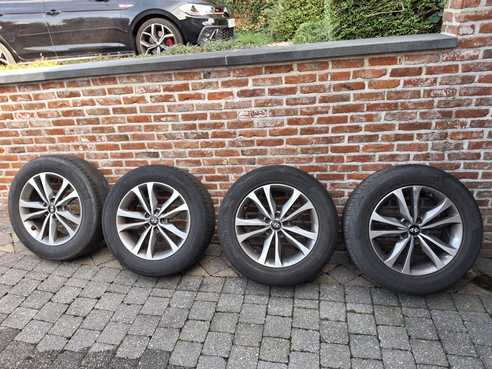 originele Hyundai alu velgen, Pneus et Jantes, Pneus été, 18 pouces, Enlèvement