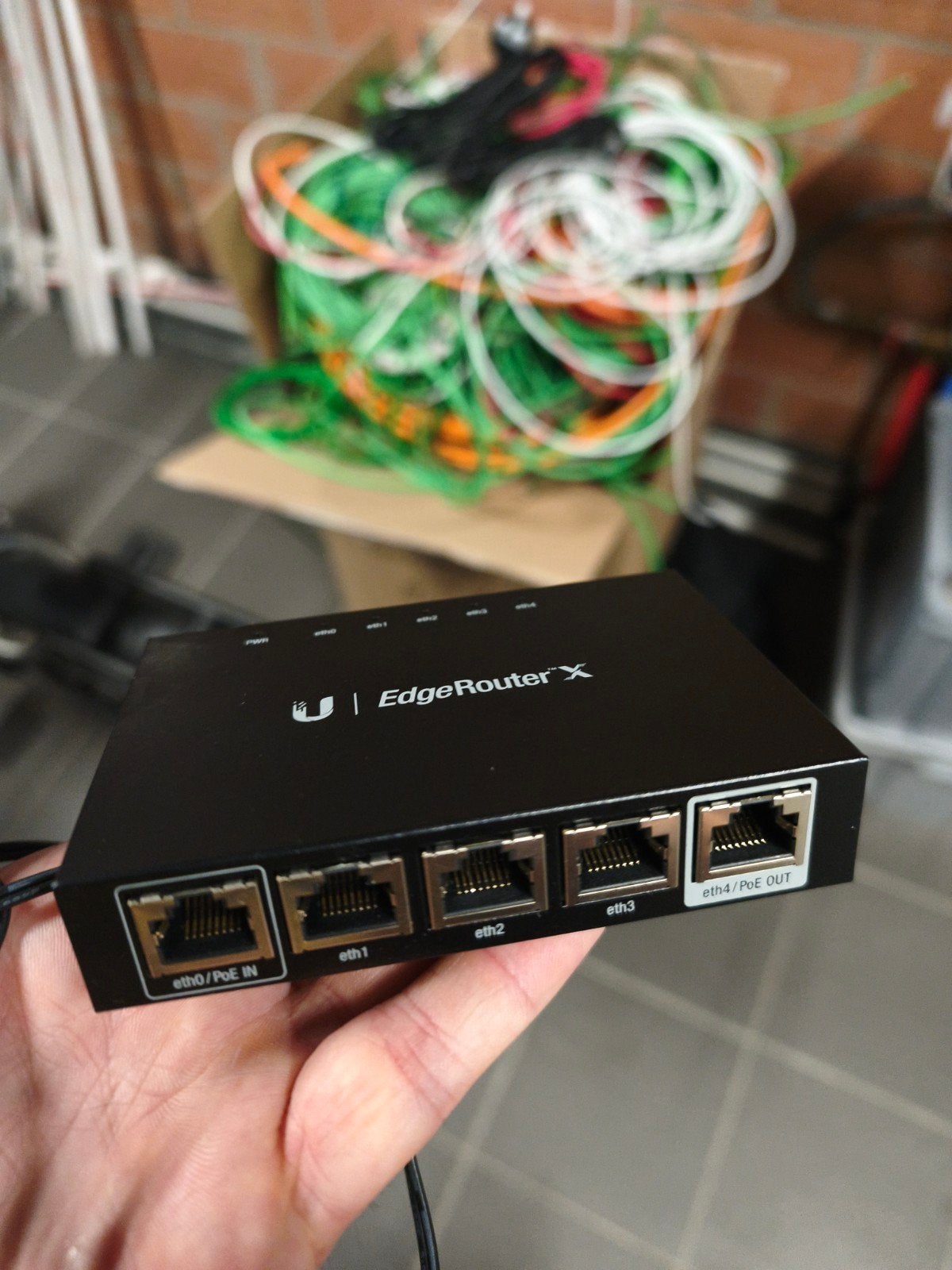 Ubiquiti edgerouter x, Computers en Software, Ophalen of Verzenden, Zo goed als nieuw, Router met modem, Ubiquiti