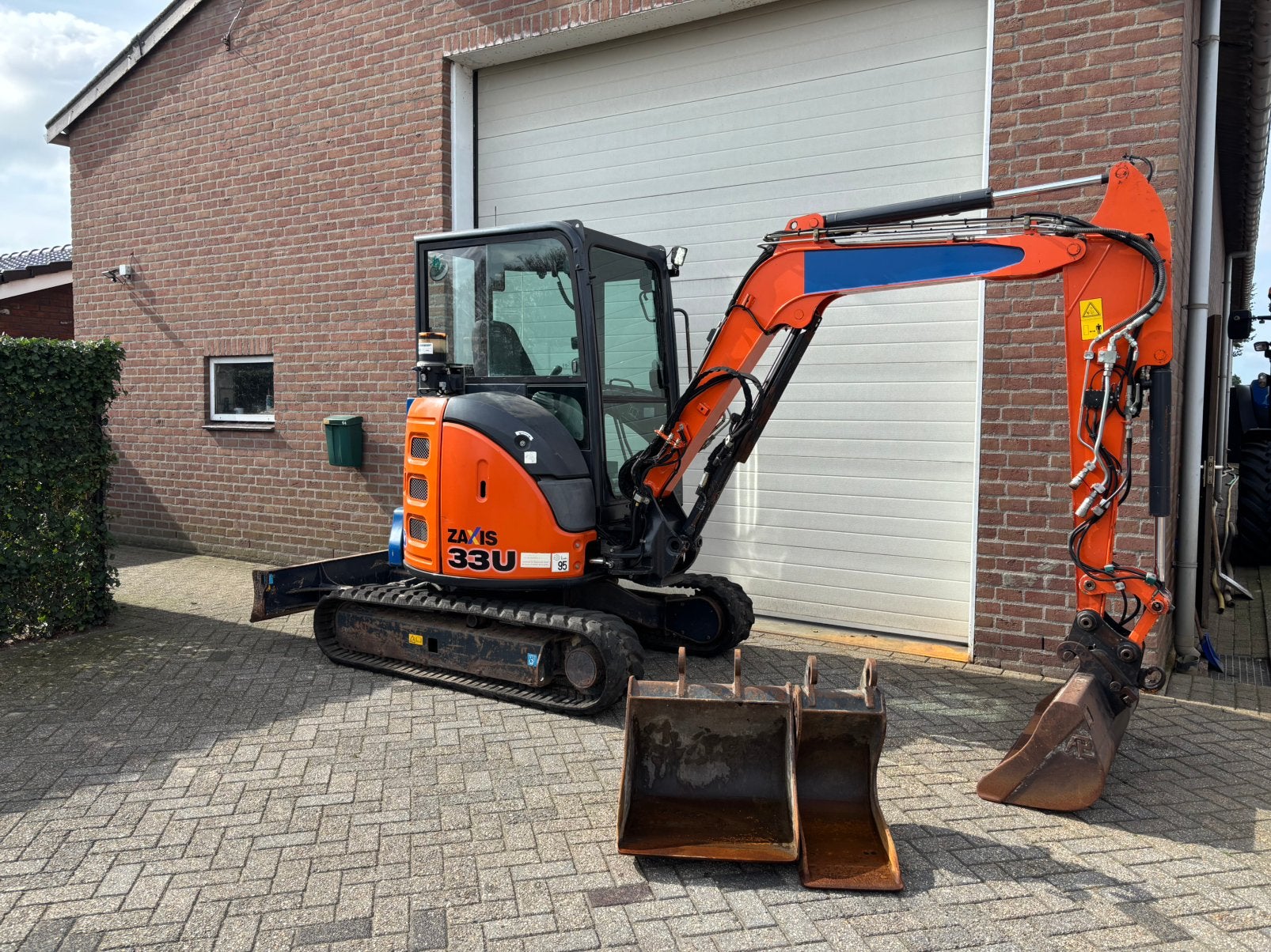 Hitachi ZX33U-5A Minigraver graafmachine A/C Sloop/Sorteer!, Enlèvement, Excavatrice