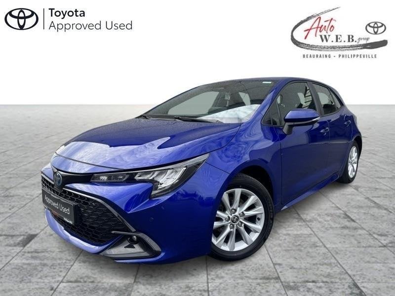 Toyota Corolla 1.8 e-CVT Hybrid CVT Dynamic Plus + Business, Auto's, Automaat, Parkeersensor, 72 kW, Blauw