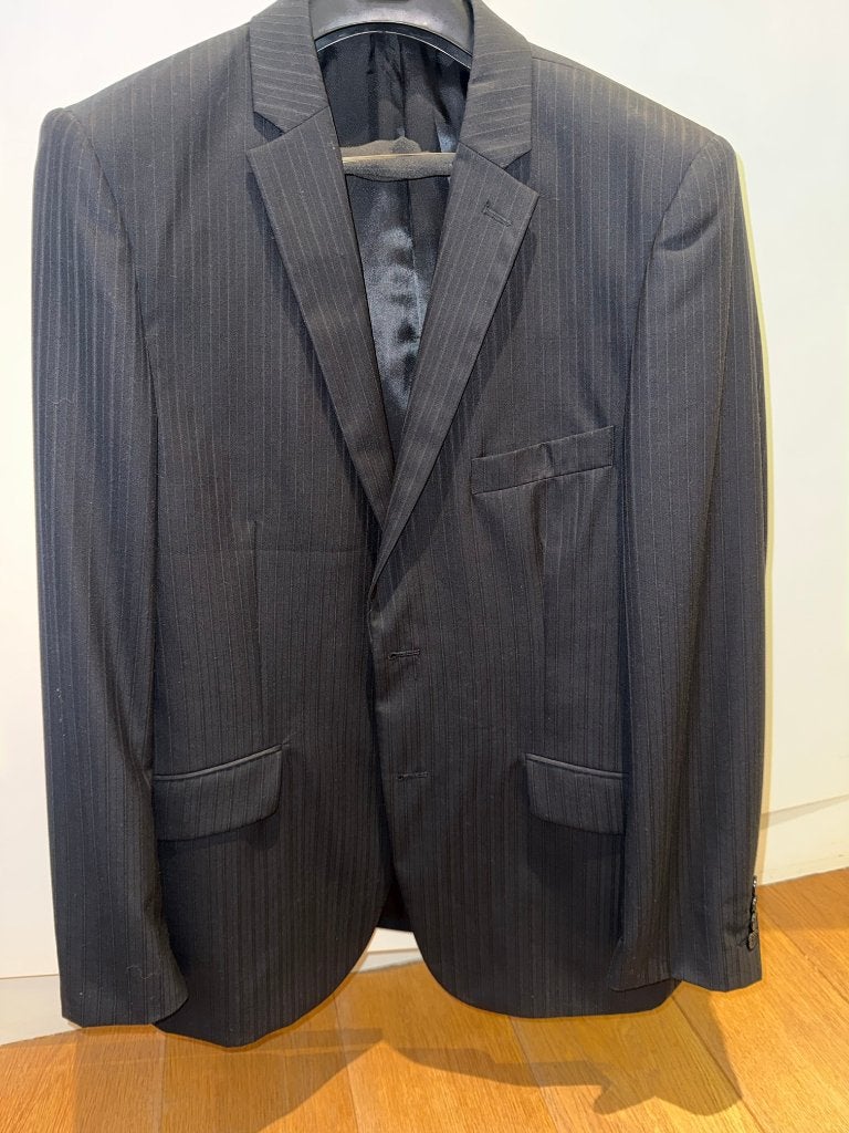 Veste de costume Torrente Diego taille 54 à fines rayures, Enlèvement ou Envoi, Porté, Taille 52/54 (L), Gris