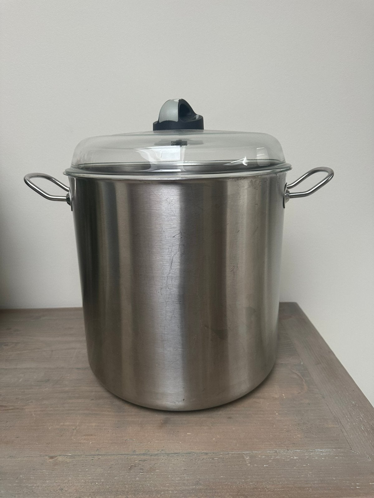 Grote RVS Kookpot Horeca 31cm Ø - 23L, Huis en Inrichting, Keuken | Potten en Pannen, Ophalen, Zo goed als nieuw, Inox