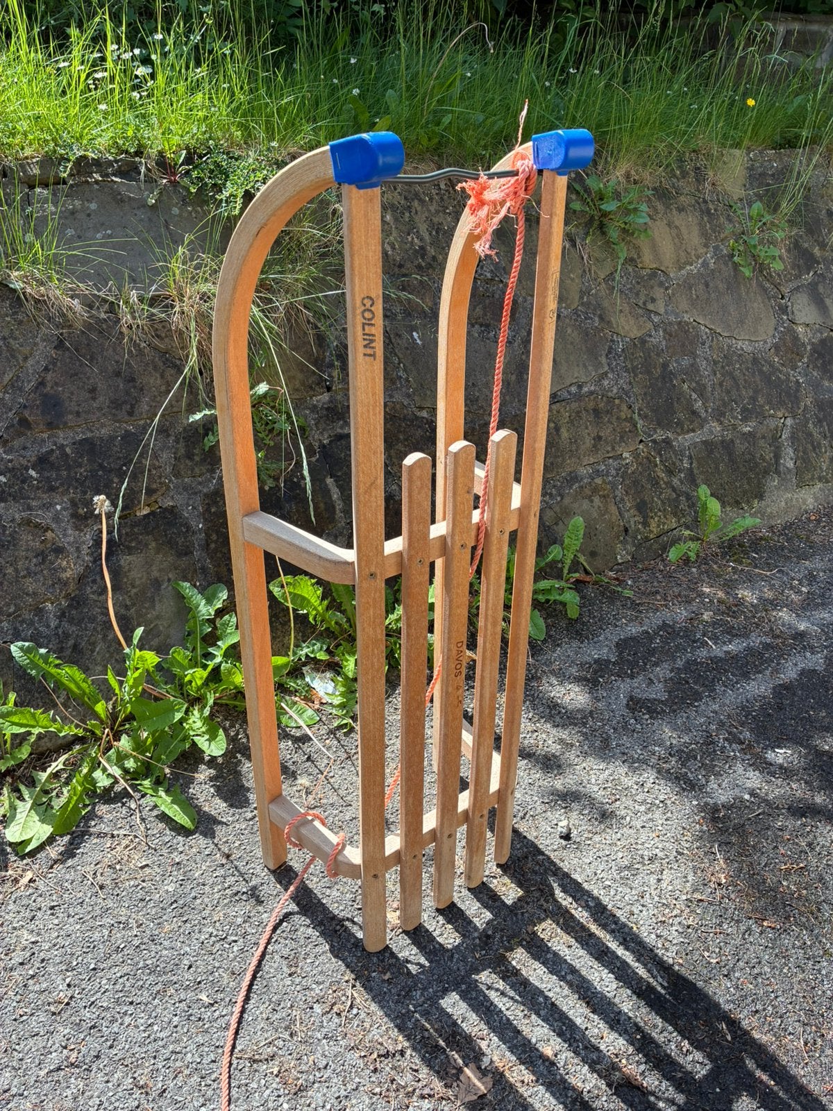 Luge en bois, Enlèvement, Comme neuf, Bois