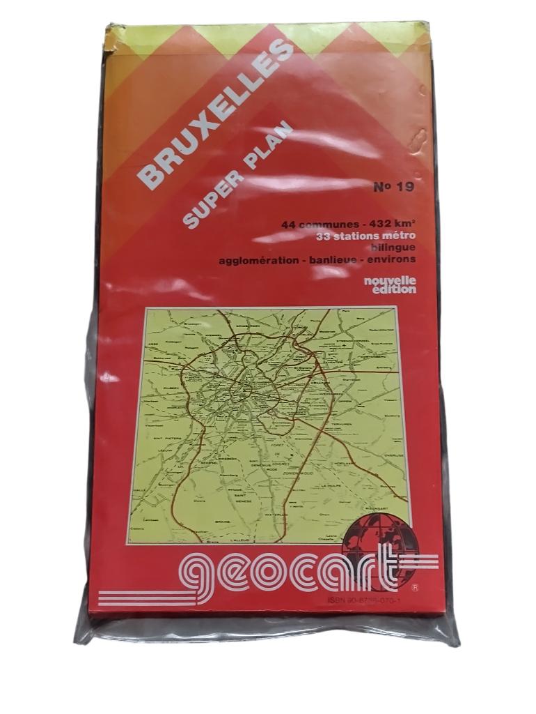 Geocart Bruxelles super plan, Enlèvement, Utilisé, Belgique, Autres types