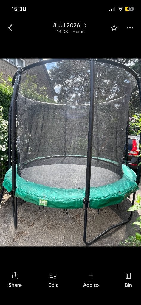 Trampoline, Kinderen en Baby's, Speelgoed | Buiten | Trampolines, Ophalen, Zo goed als nieuw