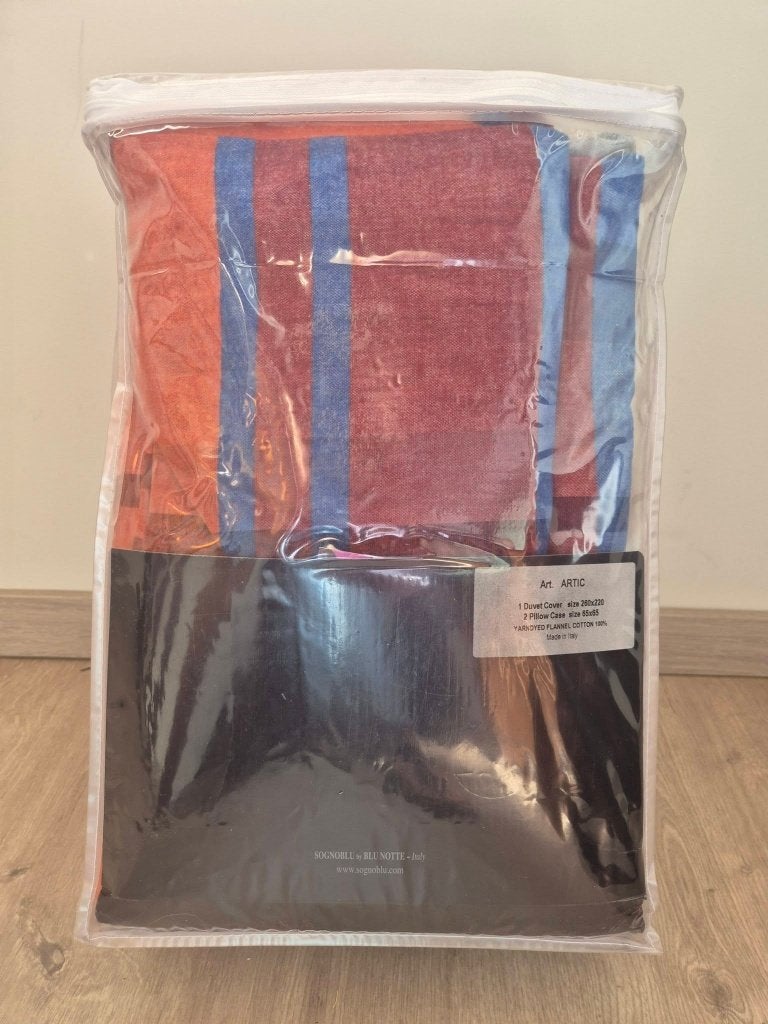 Flanellen dekbedovertrek. 260x220. Nieuw in verpakking, Huis en Inrichting, Ophalen of Verzenden, Nieuw, Dekbedovertrek