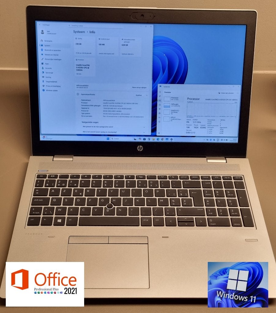 HP ProBook 650 - i5 8250U 256GB/1TB ssd - 8/16GB vanaf 180€, 256 GB, Ophalen of Verzenden, Zo goed als nieuw, Azerty