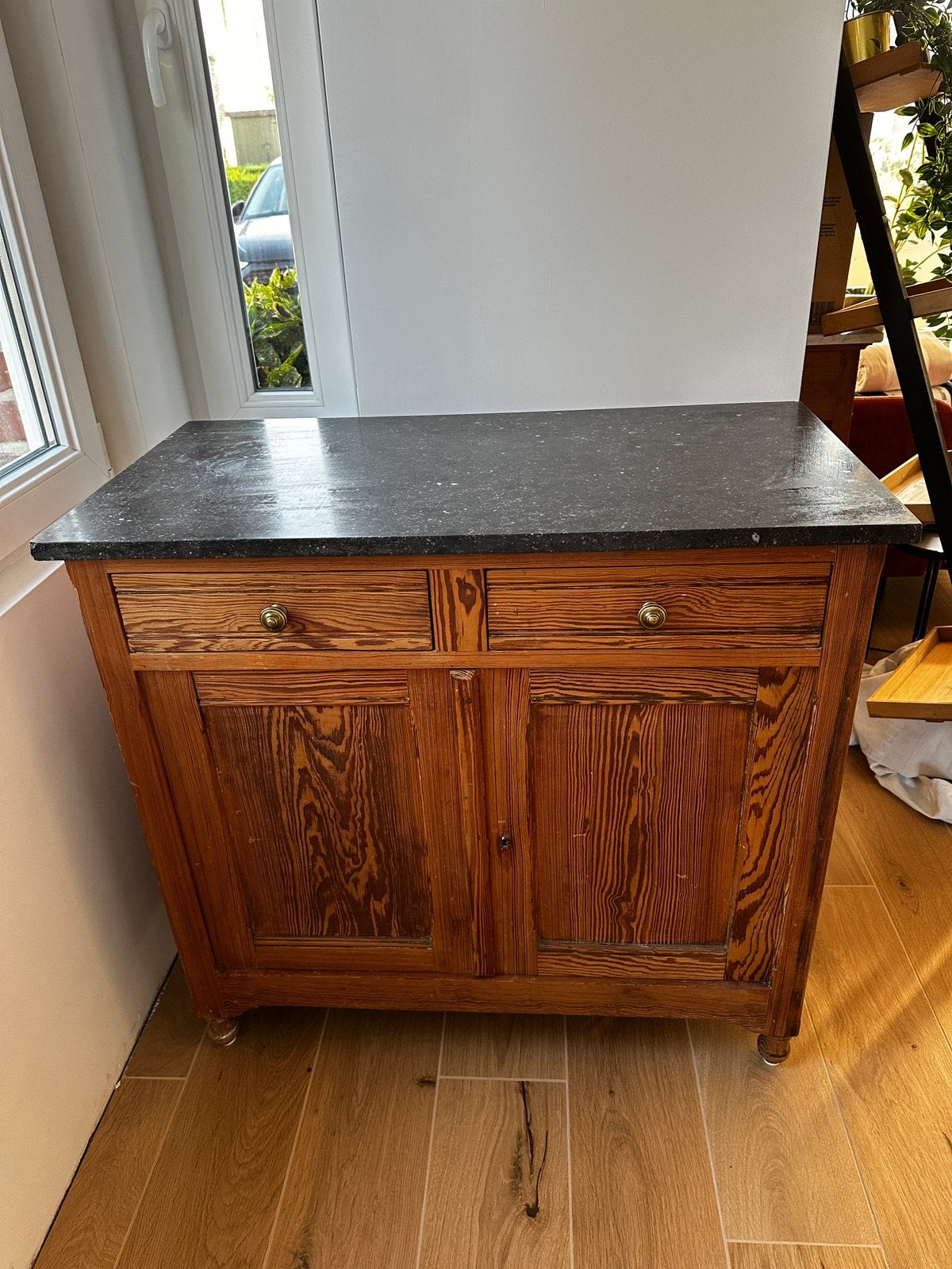 Marmeren barkast - dressoir, Huis en Inrichting, Ophalen, Gebruikt, 25 tot 50 cm, 50 tot 100 cm