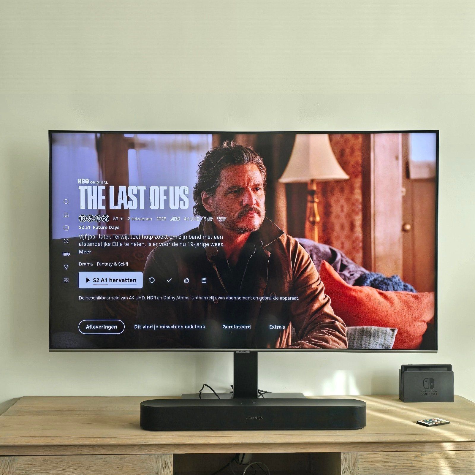 Samsung QLED 55 inch 4K Smart TV Q74T – Perfect werkend, Ophalen, 120 Hz, Samsung, 100 cm of meer