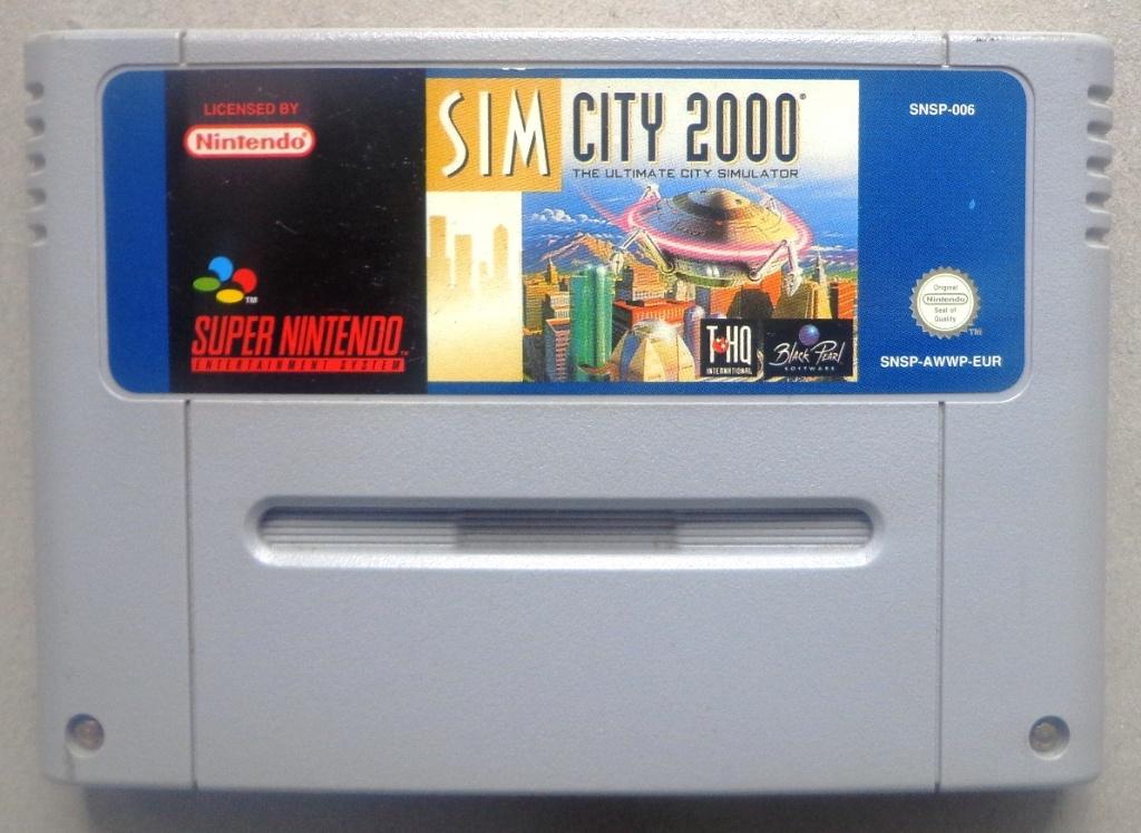 Sim City 2000 voor de Europese Super Nintendo, Games en Spelcomputers, Games | Nintendo Super NES, Ophalen of Verzenden, Gebruikt
