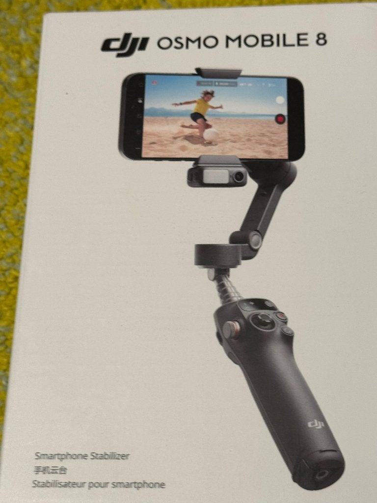 DJI Osmo Mobile 8 Gimbal – 6 Maanden Oud, Nieuw, Ophalen of Verzenden, 3-assige stabilisatie, Gimbal