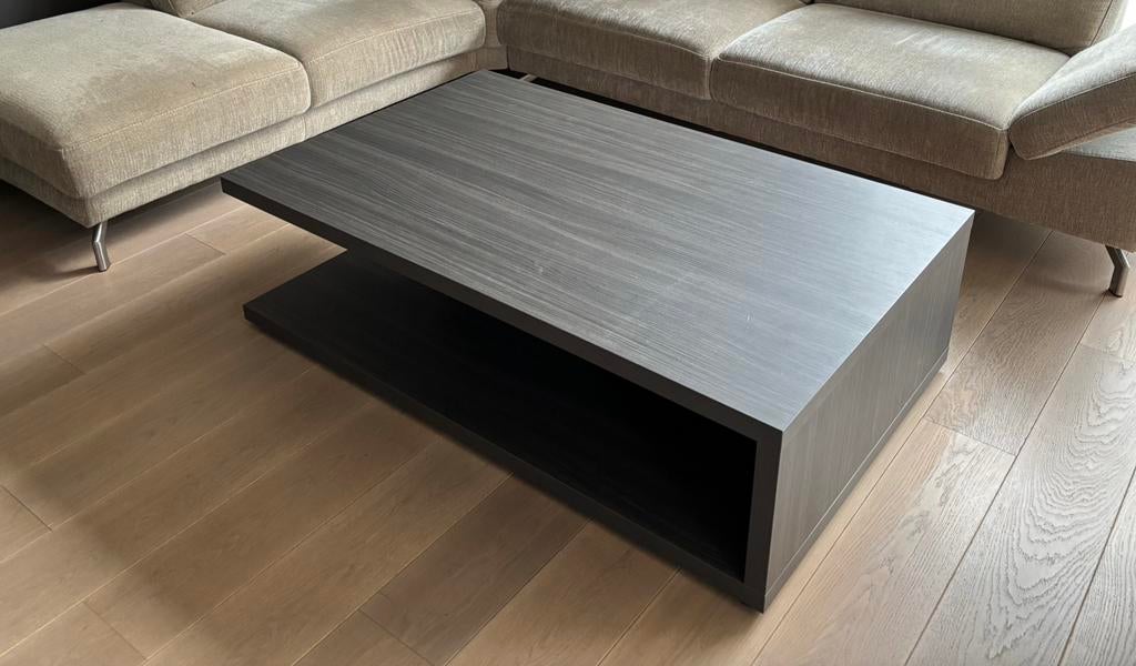 Salontafel hout 80 x 130 cm, Huis en Inrichting, Tafels | Salontafels, Ophalen, 100 tot 150 cm, 50 tot 100 cm, Zo goed als nieuw