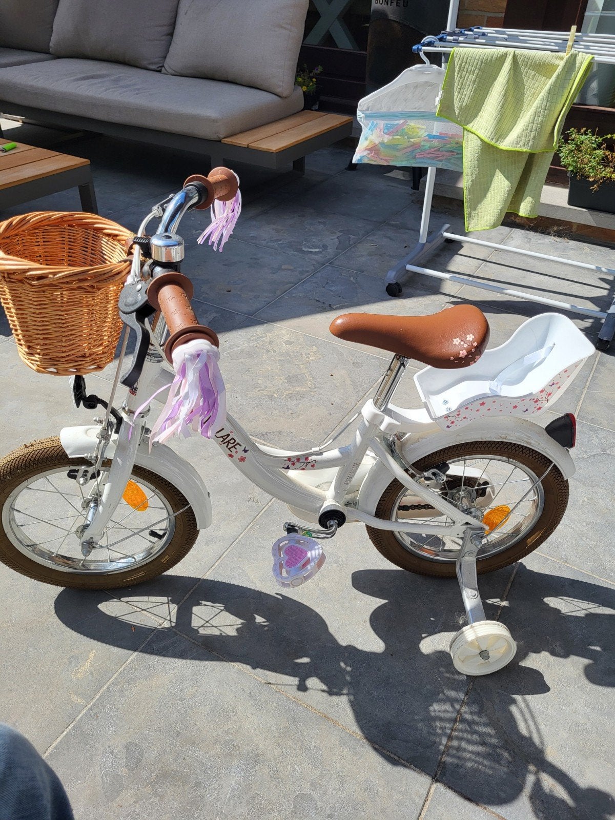 kinderfiets volare 14 inch, Ophalen, Zijwieltjes, Volare, Minder dan 16 inch