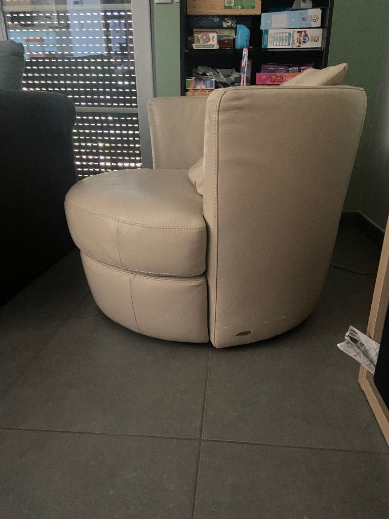Canapé beige, Maison & Meubles, Canapés | Salons, Utilisé, Banc droit, Une personne, Moins de 150 cm, 75 à 100 cm, Cuir, Enlèvement